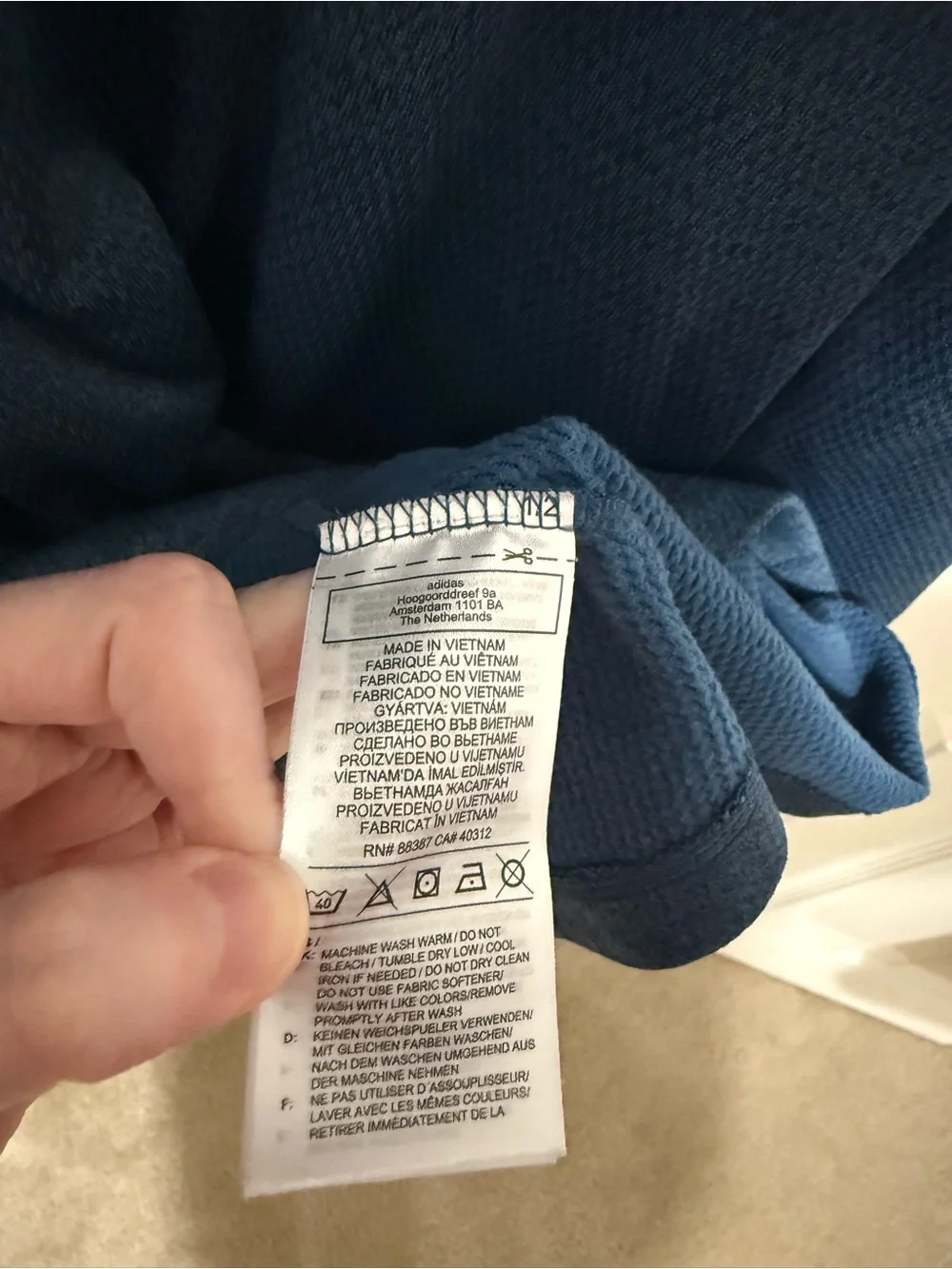 adidas Pinehurst Teal Blue Quarter-Zip Pullover